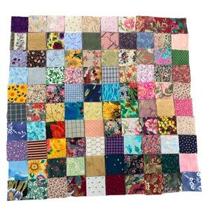 200 Floral 2" Precut Cotton Fabric Squares Bundle Quilting Craft Sewing